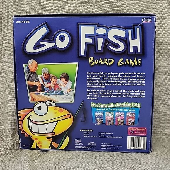 2 childrens games Hungry Hippos and Go Fish board game - Picture 8 of 9